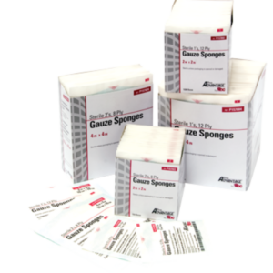 Gauze Sponge, Sterile, 2s, 4" x 4", 12-Ply